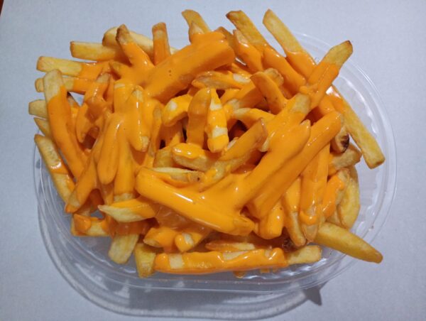 fritas medianas c/chedar